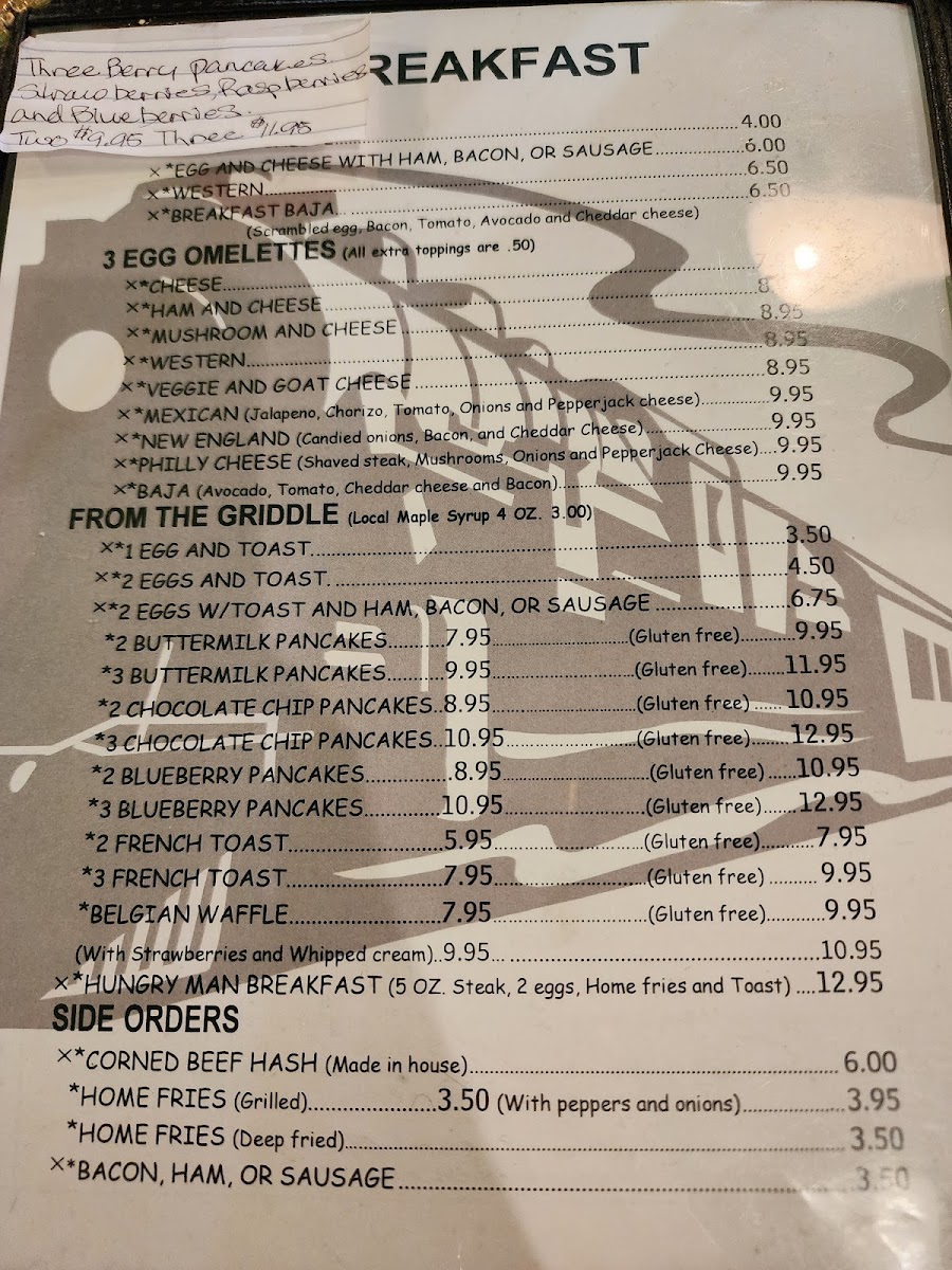 Olde School Deli gluten-free menu