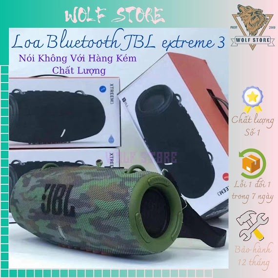 Loa Bluetooth Jbl Xtreme 3 Bass Siêu Căng Hàng Chất Lượng Số 1