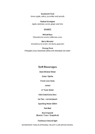 Townhall Restaurant menu 1