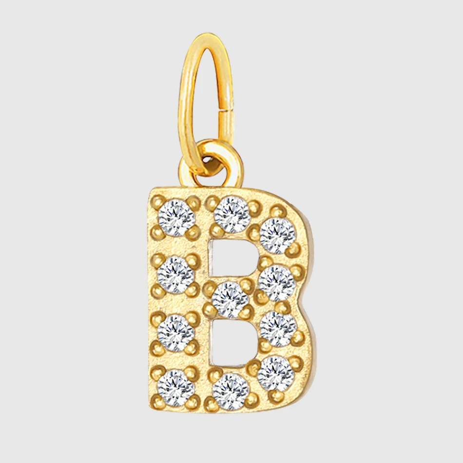 Ciondolo con lettere e numeri in acciaio inossidabile con diamanti completi fai da te – Accessori ornamento per gioielli personalizzati e brillanti.