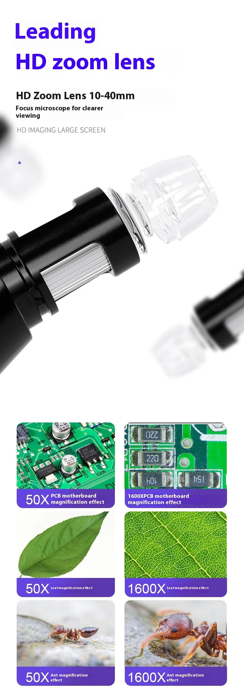 Title 4, Multifunctionele 7-inch oculair elektronmicrosc...