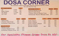 Dosa Corner menu 1