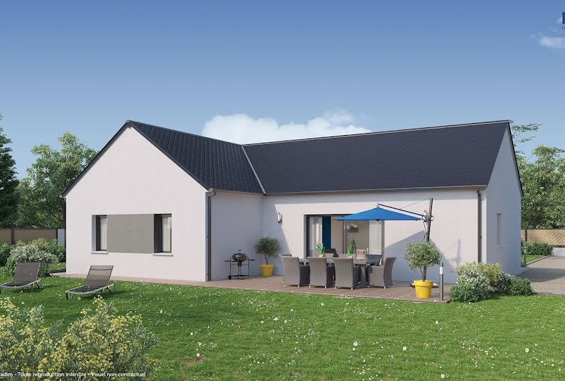  Vente Terrain + Maison - Terrain : 659m² - Maison : 99m² à Tauxigny (37310) 