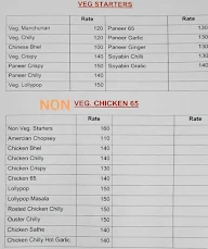 Shiv Sai Chinese Fast Food Center menu 1