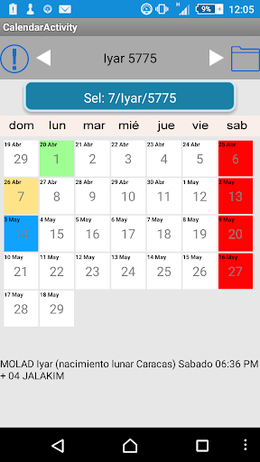 Calendario IMI