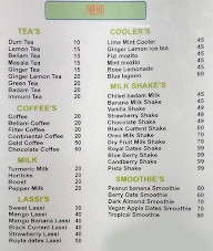 Tea House menu 1