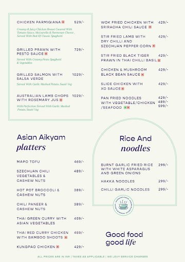 Cafe Aikyam menu 