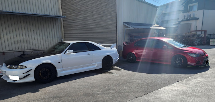 シビックタイプRのハチマキ貼り・KeePer・R33GT-R・プレミアムクリスタルレッドメタリック・作業Dayに関するカスタム事例の投稿画像4枚目