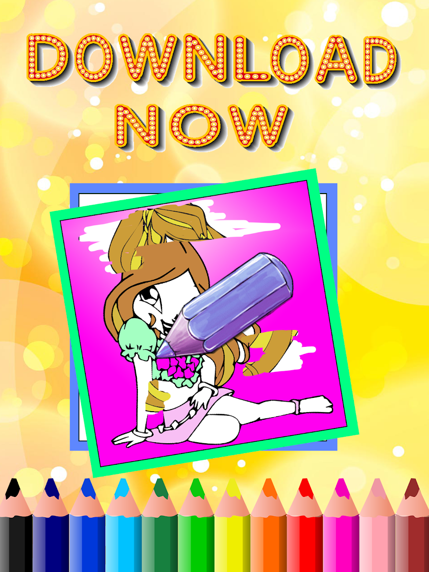 Coloring Game of Flora Winx Screen 3