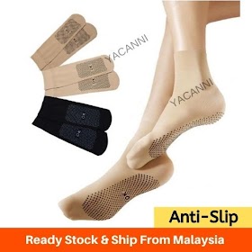 Ready Stock 1 Pair Muslimah Stokin 100% Brand New Anti Slip Women Stokin Stoking Stocking Socks Sock High Quality