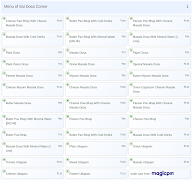 Sai Dosa Corner menu 1