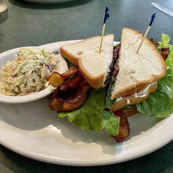 BLT on GF Bread w Coleslaw