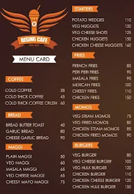 Rising Cafe menu 1