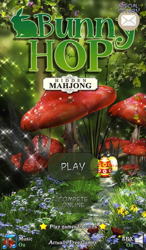 Android application Hidden Mahjong: Bunny Hop screenshort