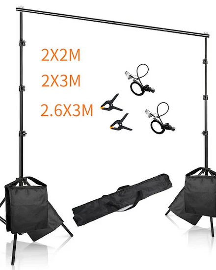 2X2M 2X3M 2.6X3M Background Support System Photography Ba... - 0