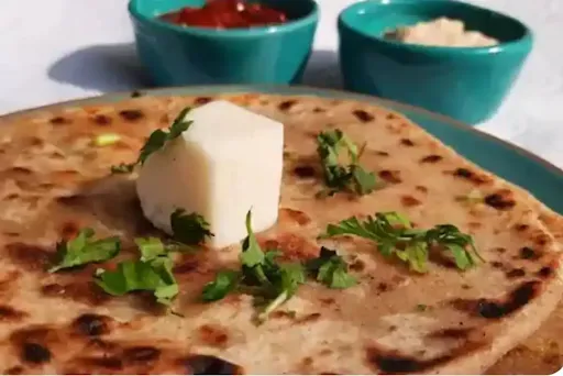 2 Ghee Aloo Paratha With Dahi