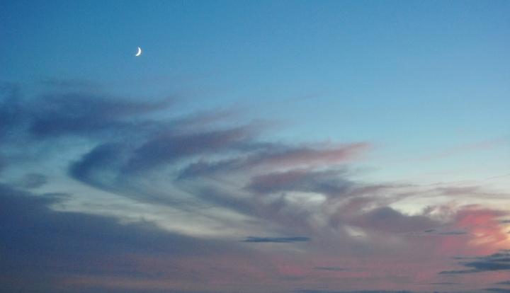 Scie di nuvole di frafri