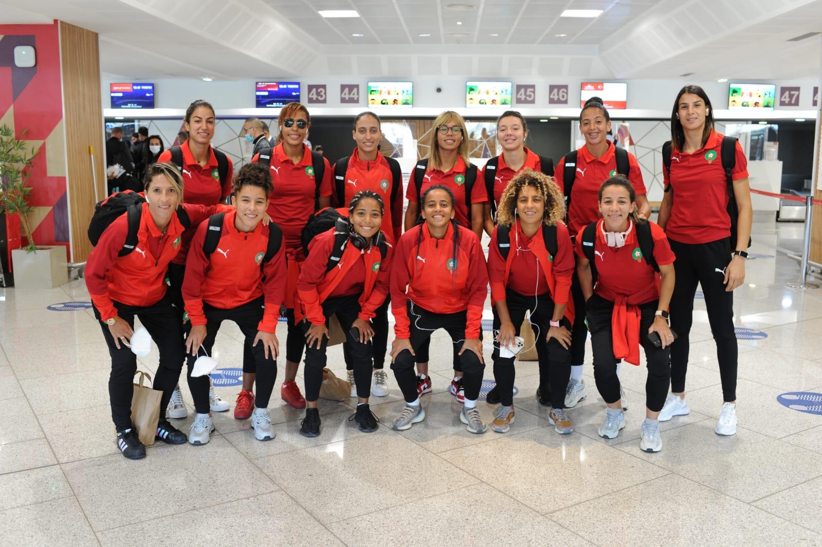 national women's football team arrives in spain