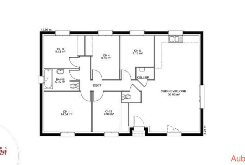  Vente Terrain + Maison - Terrain : 712m² - Maison : 89m² à Les Petites Loges (51400) 