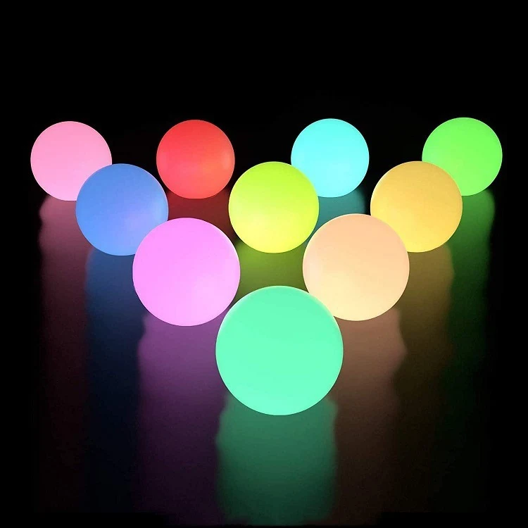 Lampe Boule LED Flottante pour Piscine Télécommande Sans Fil Étanche Lumière Décorative