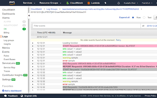 Colorize AWS CloudWatch Logs