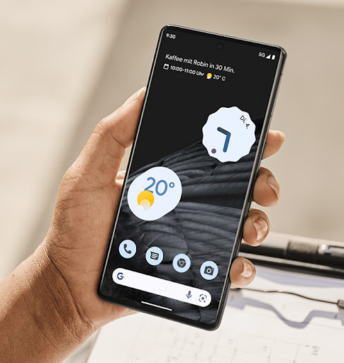 The Pixel 7a interface.