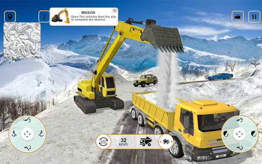 Hill Climb Excavator Crane Sim