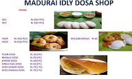 Madurai Idli and Dosa Shop menu 2