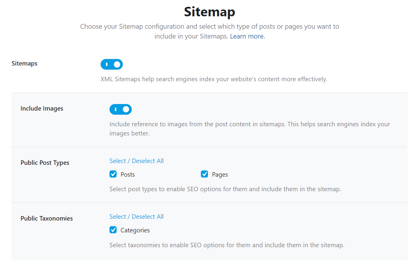 rank math sitemap