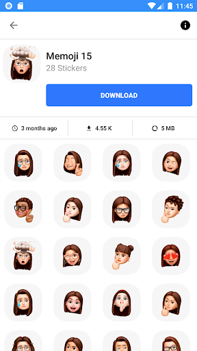 Screenshot WASticker: Memoji Stickers