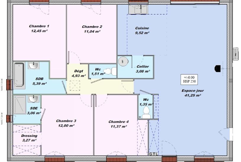  Vente Terrain + Maison - Terrain : 634m² - Maison : 120m² à Montélimar (26200) 