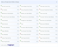 Kaati Zone Rolls & Wraps menu 3