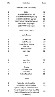 Journey Of Taste menu 1