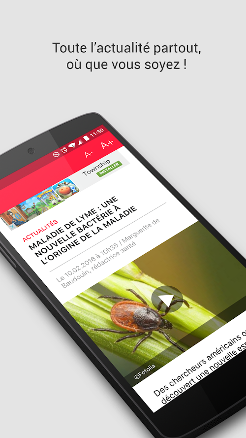 Android application Médisite Santé screenshort