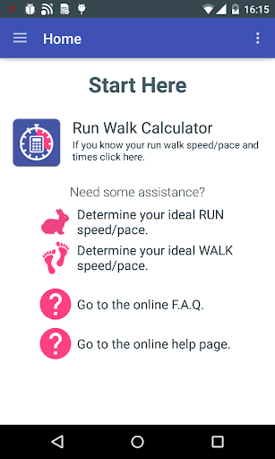 Run Walk Calculator