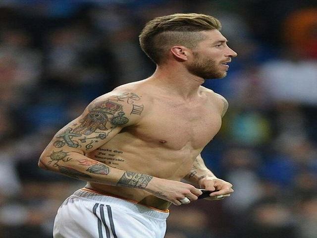 Hình xăm biểu tượng Hamsa của cầu thủ Ramos