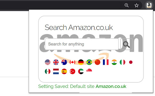 Start your search with Amazon™ + Right Click