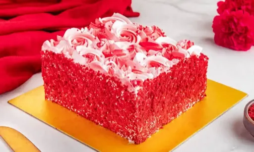 Square Shape Red Velvet Cake