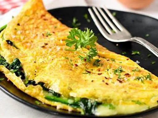 HB Corn Spinach Omelette