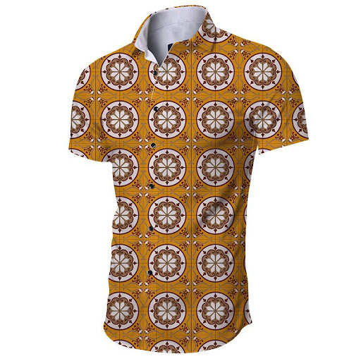 Title 8, Digital Printed Lapel Shirt For Men Stylish and...