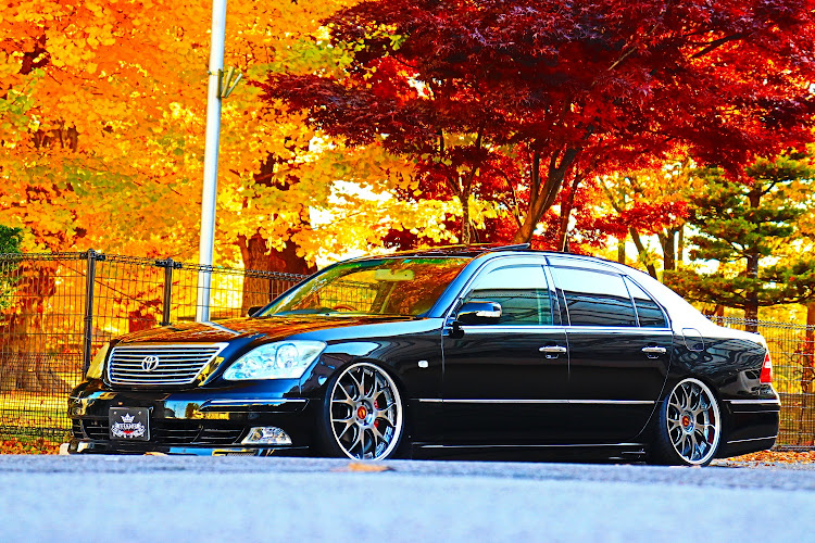 セルシオの目指せPickUpCars・紅葉と愛車・紅葉・オリジナルマスク(。-∀-)ﾆﾔﾘに関するカスタム事例の投稿画像1枚目