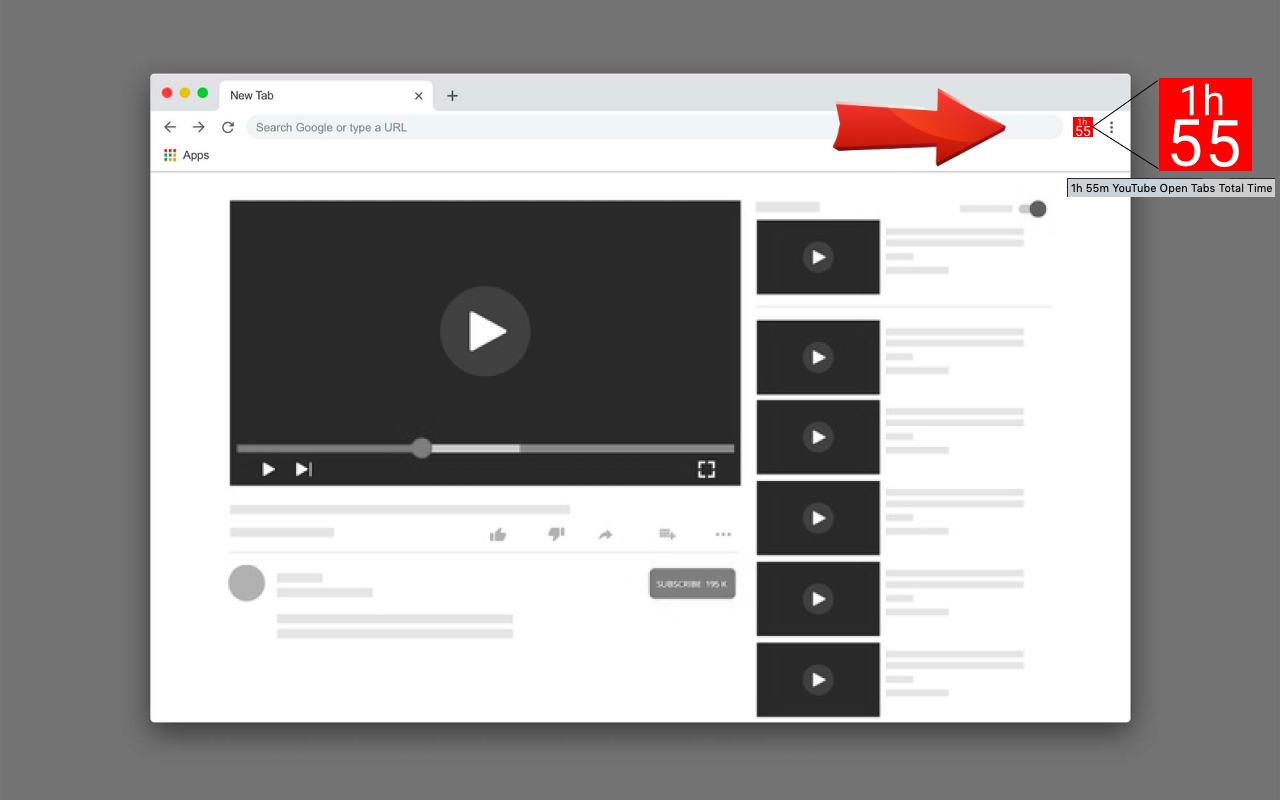 YouTube Open Tabs Total Time Preview image 0