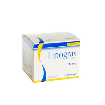 Lipogras Orlistat 120 mg Novamed Caja x 60 Cápsulas  