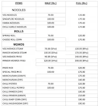 Mr. Foodie menu 1