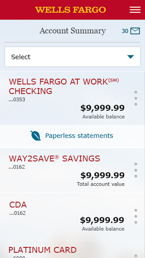 How to view your account number on wells fargo