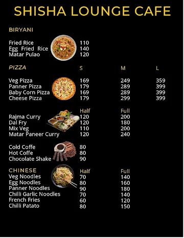 Shisha Lounge & Cafe menu 