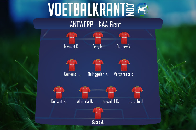 Opstelling Antwerp | Antwerp - KAA Gent (03/10/2021)