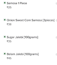 Haryana Special Jalebi menu 1