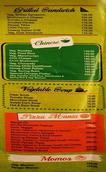 Gopal's menu 