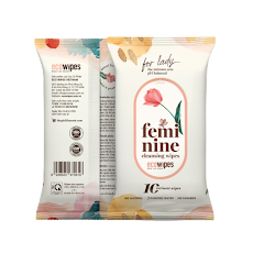 Khăn ướt vệ sinh Phụ nữ Feminine Cleansing Wipes 10 tờ EcoWipes